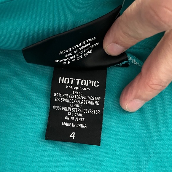 Adventure Time BMO Shortalls Plus Size 4X Hot Topic NWT Snags See Photos - Picture 7 of 9